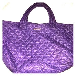 Purple MZ Wallace medium metro tote